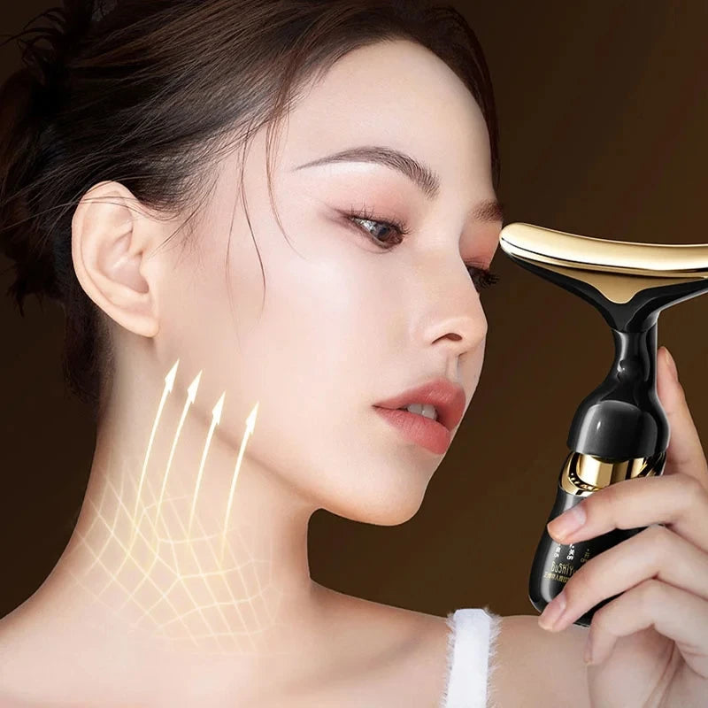 Microcurrent Facial Massager – Lift & Firm Skin, Reduce Wrinkles, Neck & Eye Rejuvenation Device