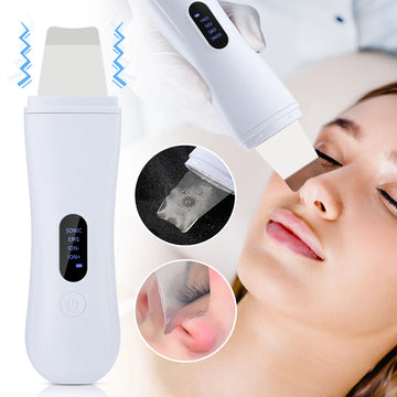 Luna Glow™ Ultrasonic Skin Scrubber – Deep Facial Cleansing & Lifting Spatula